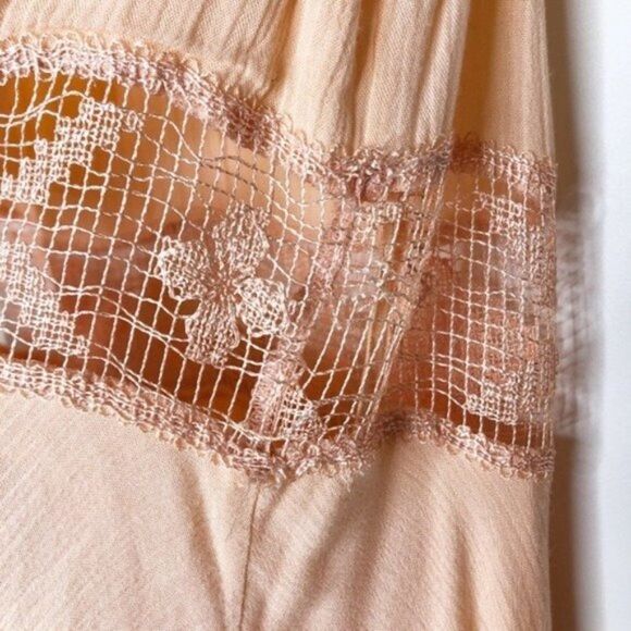 FREE PEOPLE Peach Cutout Mini Dress - Picture 6 of 10